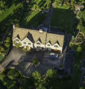 Aerial with of a rental home